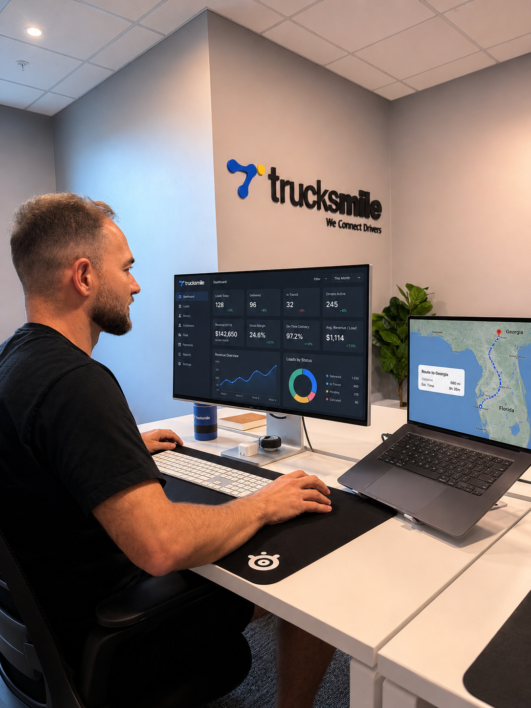 Central de operaciones Trucksmile en Florida